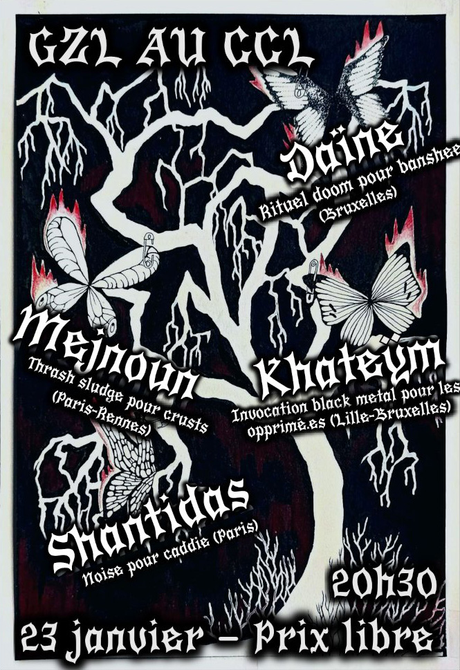 Shantidas . Requiem Pour Un Caddie . 2026-01-23 France - Lille - CCL - avec Da&iuml;ne, Mejnoun & Kathem 